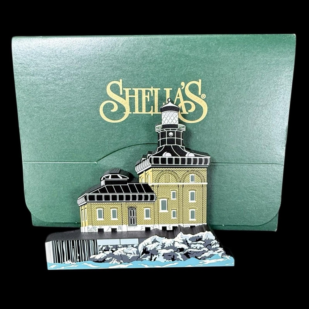 Shelia's Toledo Harbor Light Lighthouse Toledo, Ohio Wooden‎ Shelf Sitter 2000